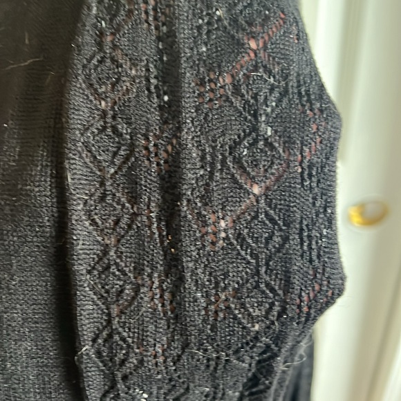 WHBM black pointelle cardigan - Picture 3 of 3